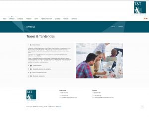 diseño página web trazos