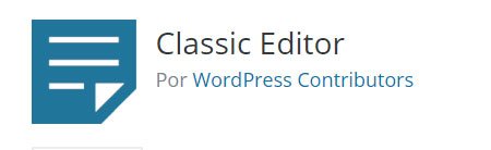editor clasico wordpress