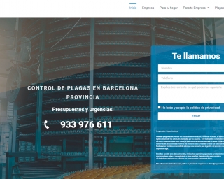 Página web Control de plagas